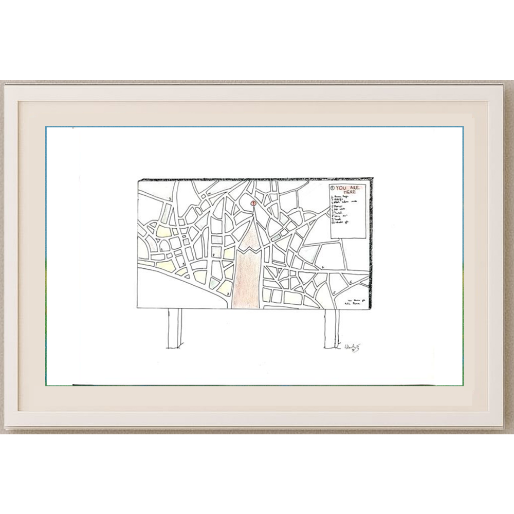 Ulaş Erdoğan 43x30cm Orijinal Karikatür BOD00505