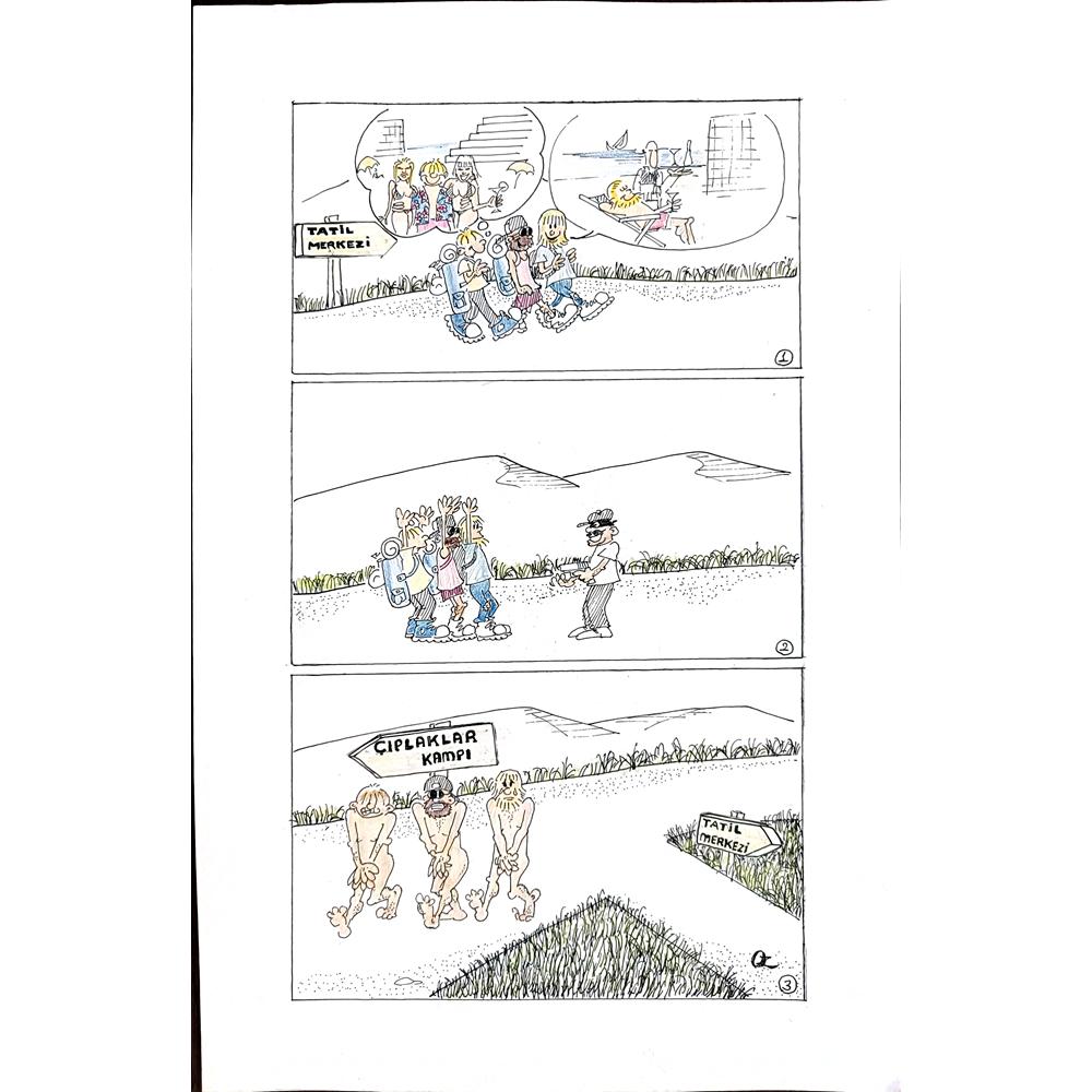 Oğuz Köylüoğlu 35x25cm Orijinal Karikatür BOD00506