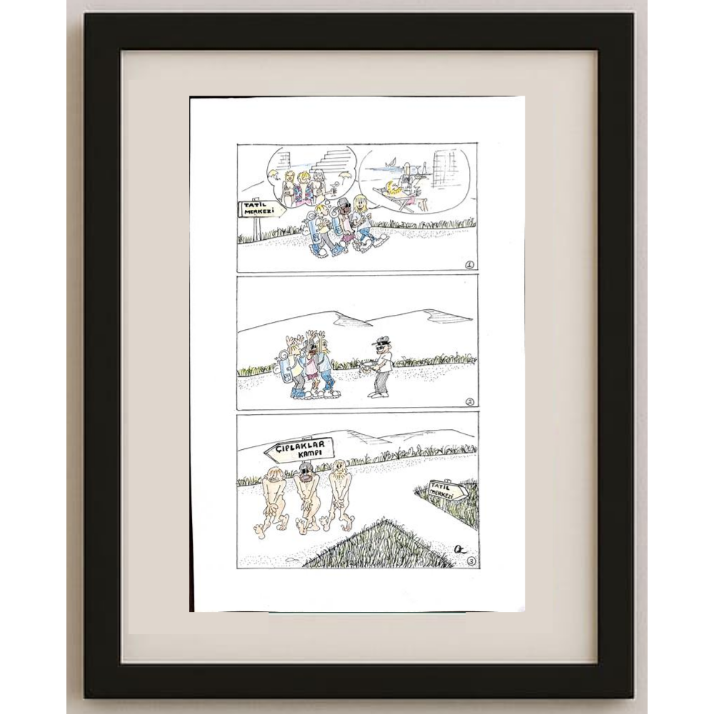 Oğuz Köylüoğlu 35x25cm Orijinal Karikatür BOD00506