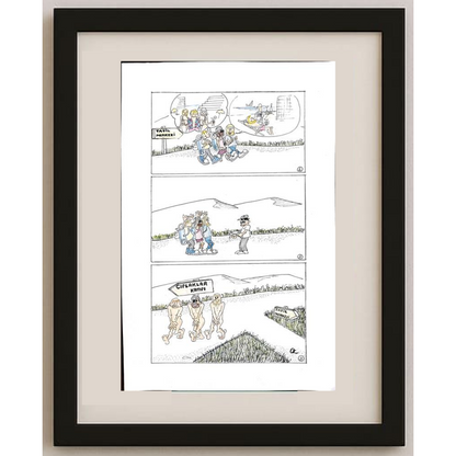 Oğuz Köylüoğlu 35x25cm Orijinal Karikatür BOD00506