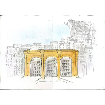 Selim Tokgöz 43x30cm Orijinal Karikatür BOD00507