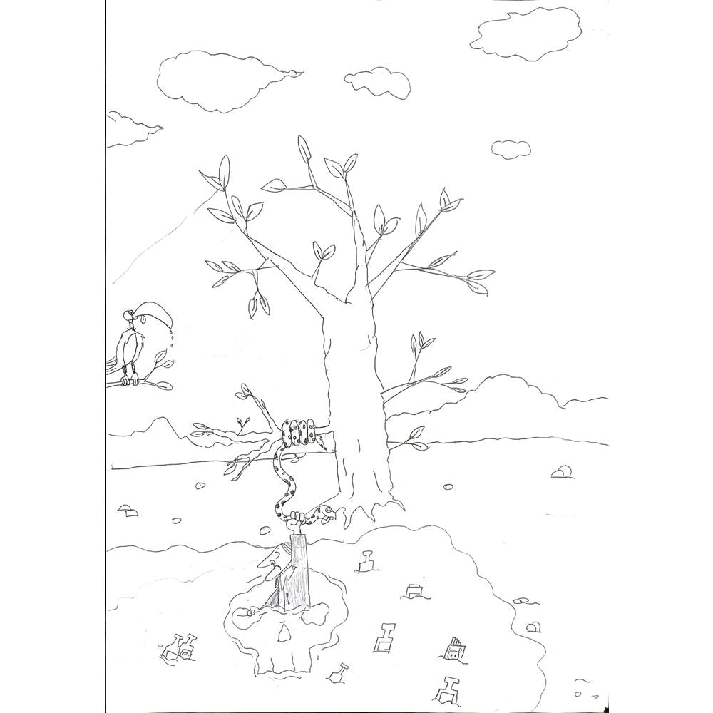 Efe Fırat 35x25cm Orijinal Karikatür BOD00508