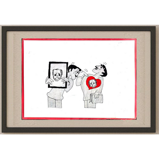 Kenan Büyüksu 29x21cm Orijinal Karikatür BOD00512