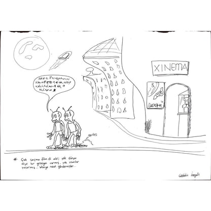 Gültekin İrengün 35x25cm Orijinal Karikatür BOD00514
