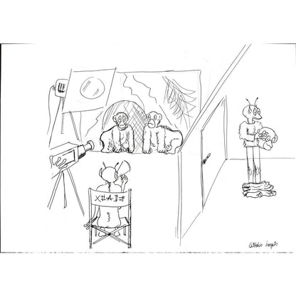 Gültekin İrengün 35x25cm Orijinal Karikatür BOD00515
