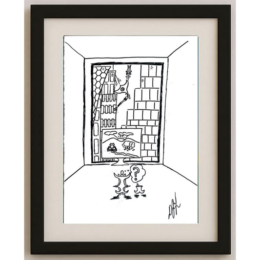 Unknown 35x25cm Orijinal Karikatür BOD00520