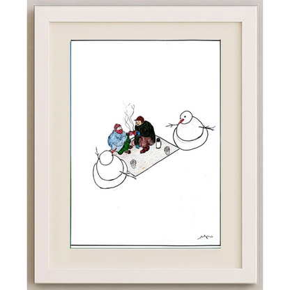 Sabri Ergüder 29x21cm Orijinal Karikatür BOD00521