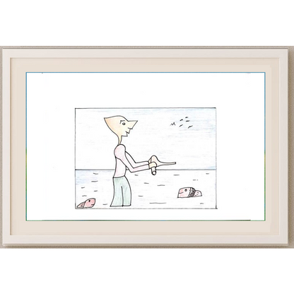 Emin Keşküş 29x21cm Orijinal Karikatür BOD00526