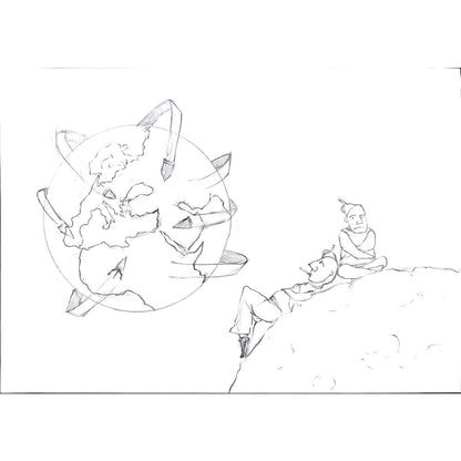 Gökhun Baltacı 29x21cm Orijinal Karikatür BOD00527