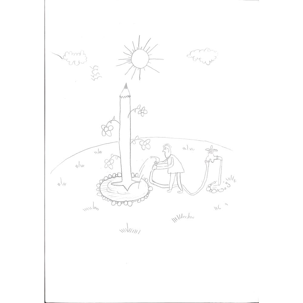 Hilal Yıldız 29x21cm Orijinal Karikatür BOD00529