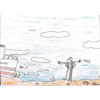 Metin Dekohen 35x25cm Orijinal Karikatür BOD00531