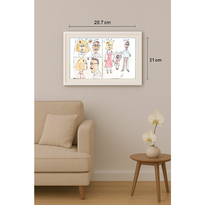 Duygu Çalışkan 29x21cm Orijinal Karikatür BOD00533