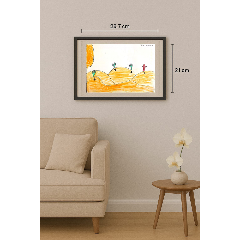 Taha Kuşçulu 35x25cm Orijinal Karikatür BOD00535