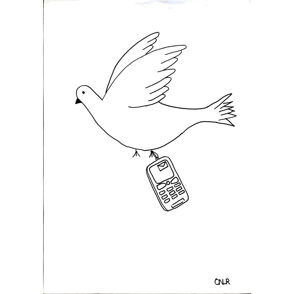 Onur Özkan 35x25cm Orijinal Karikatür BOD00536