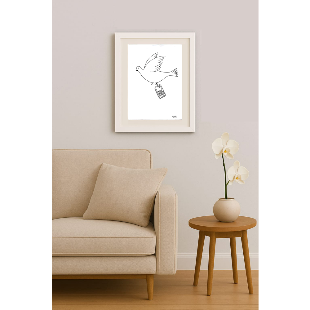 Onur Özkan 35x25cm Orijinal Karikatür BOD00536