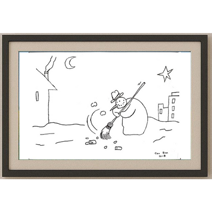 Cem Eren 29x21cm Orijinal Karikatür BOD00537