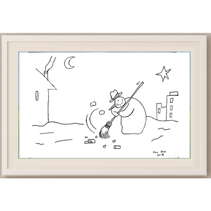 Cem Eren 29x21cm Orijinal Karikatür BOD00537