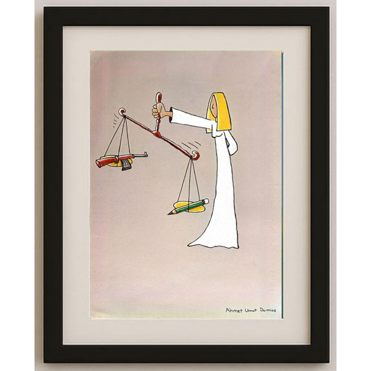 Ahmet Umut Duman 35x25cm Orijinal Karikatür BOD00540