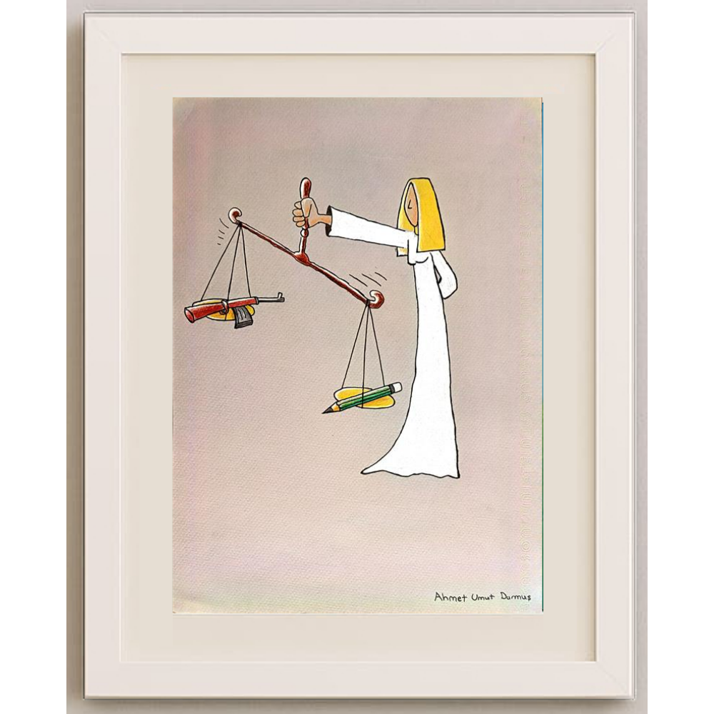 Ahmet Umut Duman 35x25cm Orijinal Karikatür BOD00540