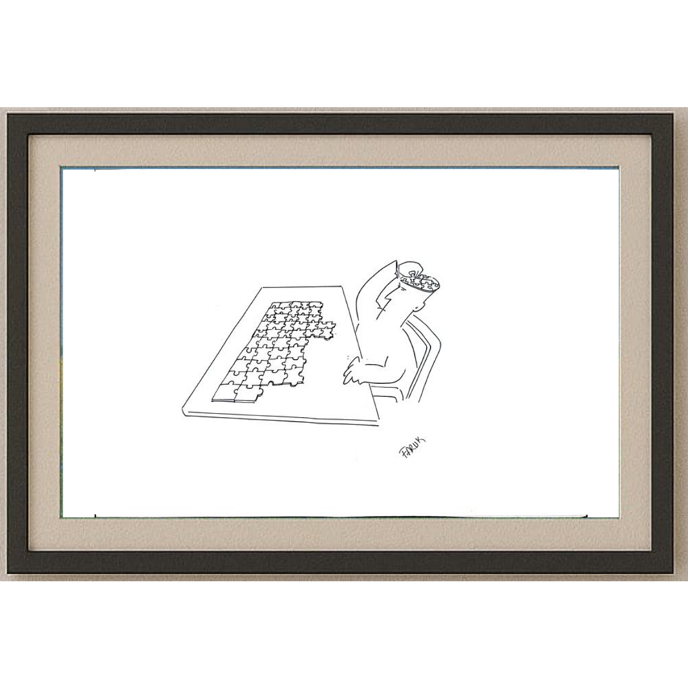 Faruk Belevi 35x25cm Orijinal Karikatür BOD00544