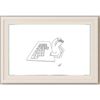 Faruk Belevi 35x25cm Orijinal Karikatür BOD00544