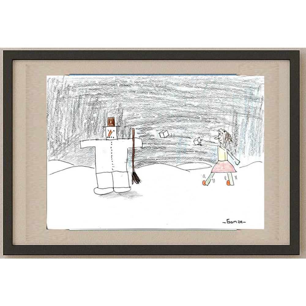 Gamze Korkmaz 29x21cm Orijinal Karikatür BOD00548