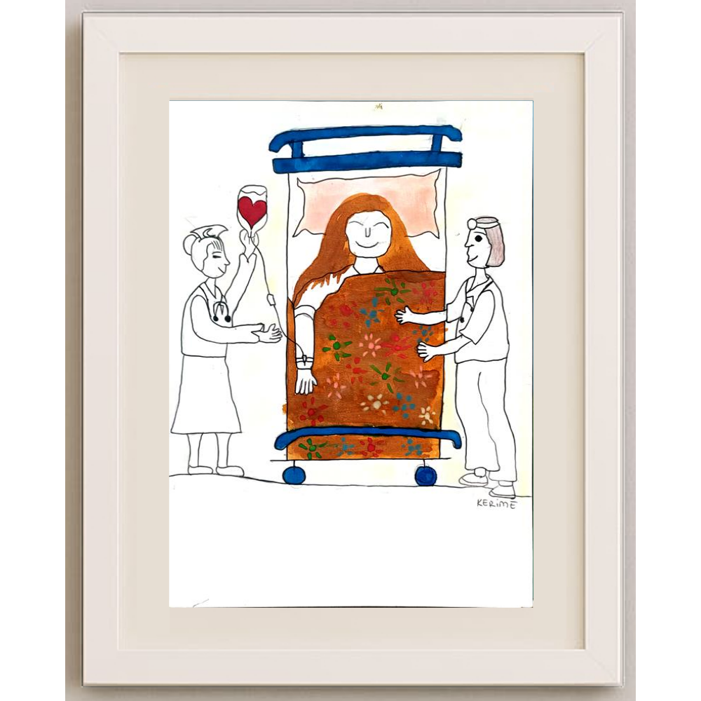 Kerime Akgün 29x21cm Orijinal Karikatür BOD00549