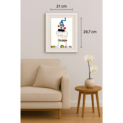Sarper Öztürk 29x21cm Orijinal Karikatür BOD00550