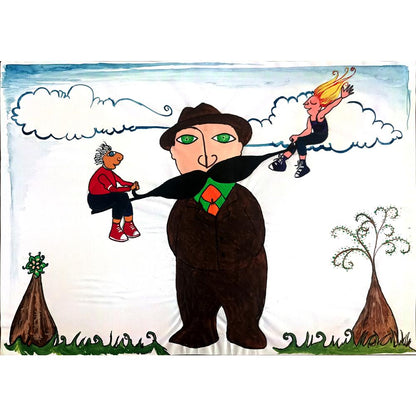 Çiğdem Demir 29x21cm Orijinal Karikatür BOD00551