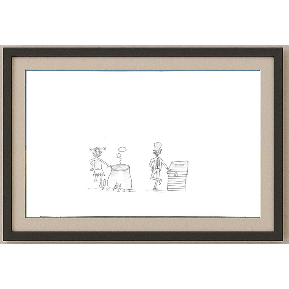 Ulaş Zakir Koçak 43x30cm Orijinal Karikatür BOD00558