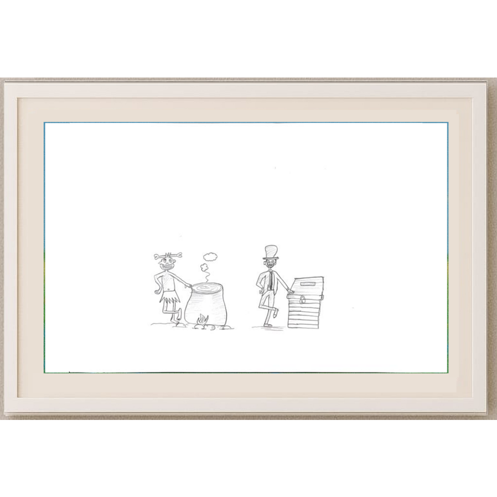 Ulaş Zakir Koçak 43x30cm Orijinal Karikatür BOD00558