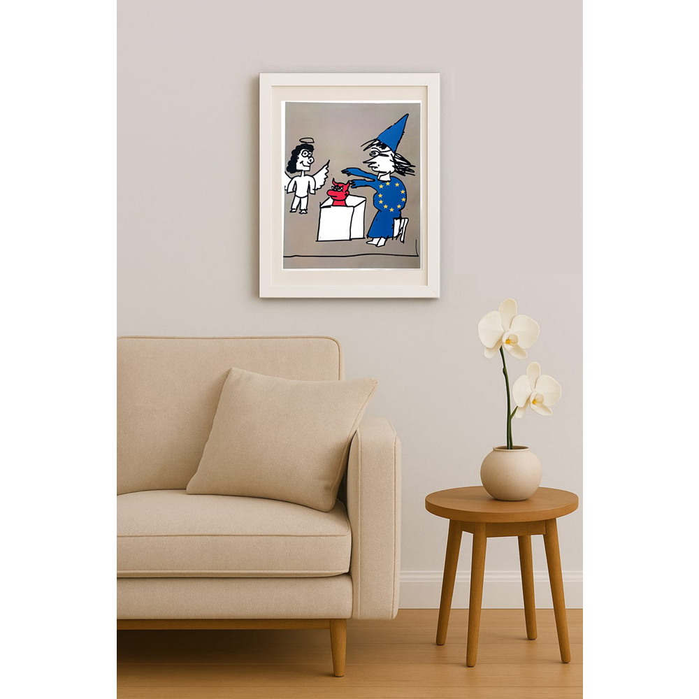 Efecan Sönmez 35x27cm Orijinal Karikatür BOD00559