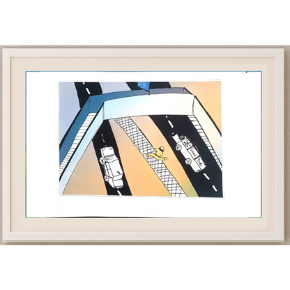 Pelincan Sümen 43x30cm Orijinal Karikatür BOD00562