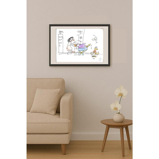 Hilal Yıldız 29x21cm Orijinal Karikatür BOD00565