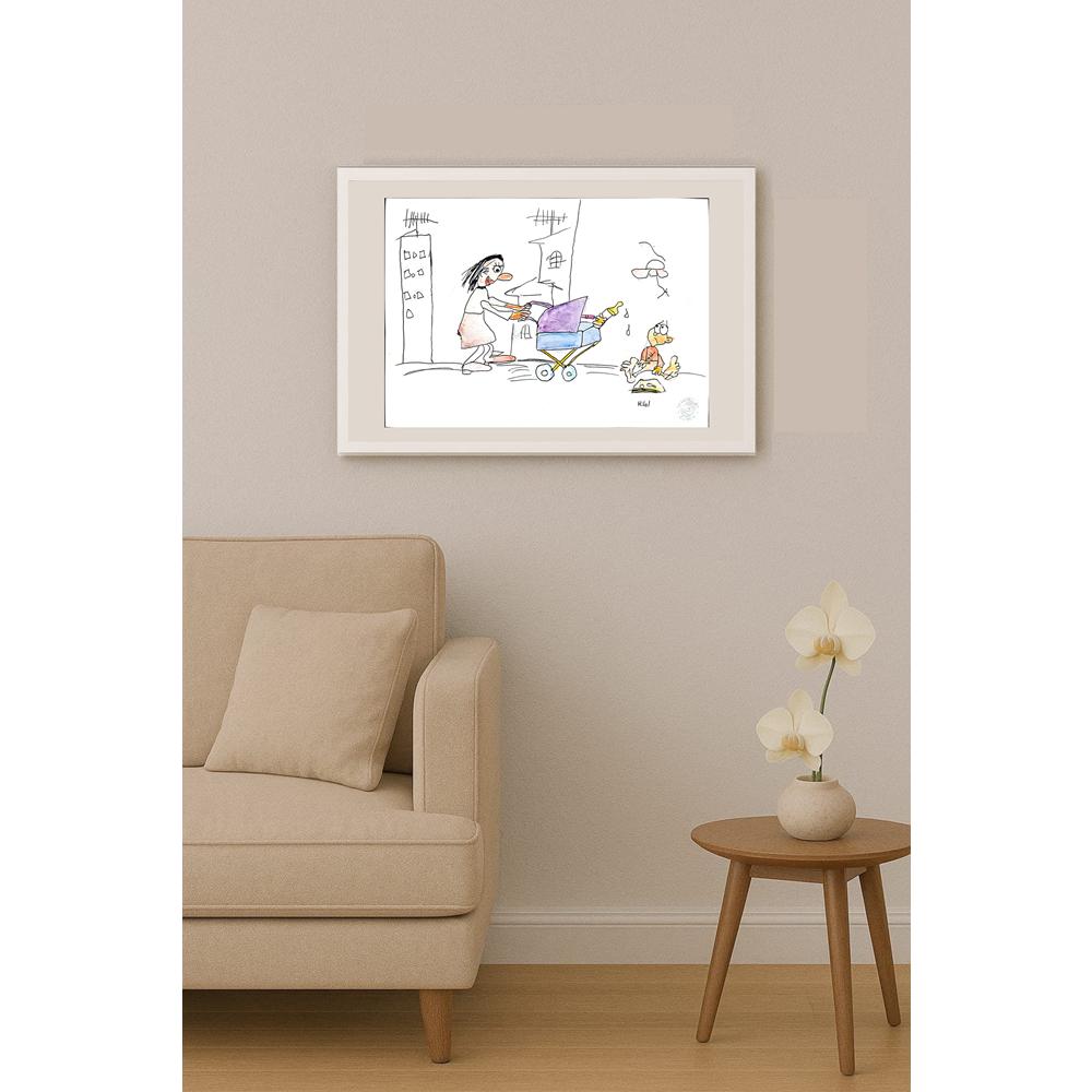 Hilal Yıldız 29x21cm Orijinal Karikatür BOD00565