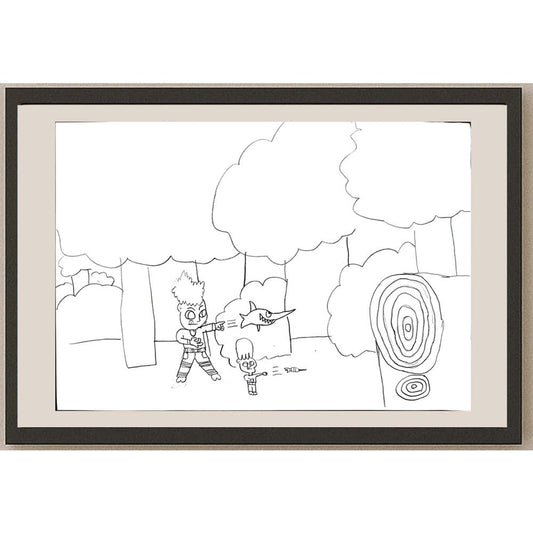 Unknown 29x21cm Orijinal Karikatür BOD00566