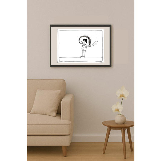 Ali Kerem Atalay 29x21cm Orijinal Karikatür BOD00568