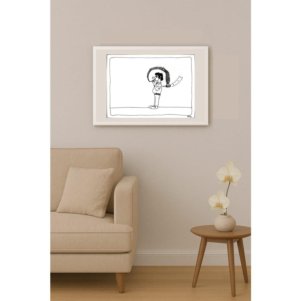 Ali Kerem Atalay 29x21cm Orijinal Karikatür BOD00568