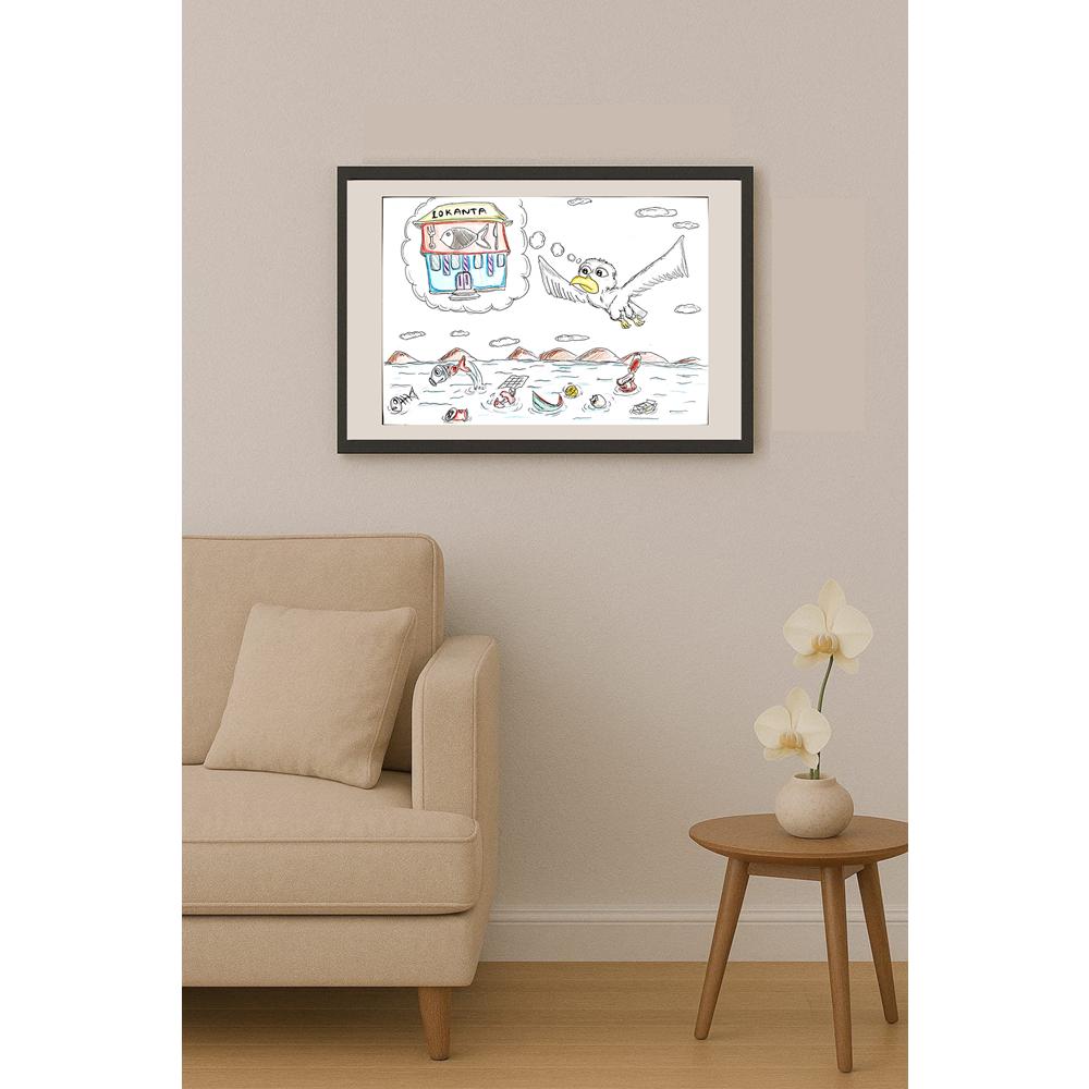 Arat Baran Keskin 29x21cm Orijinal Karikatür BOD00569