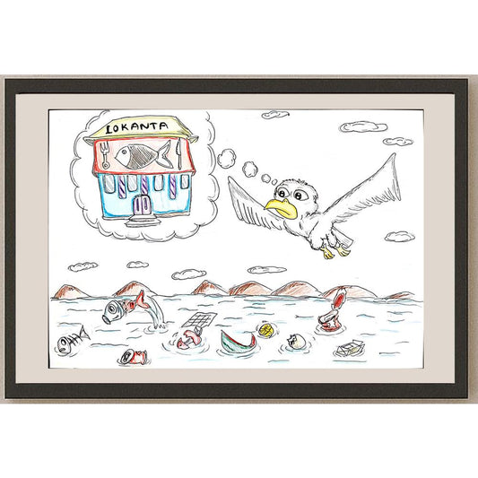 Arat Baran Keskin 29x21cm Orijinal Karikatür BOD00569