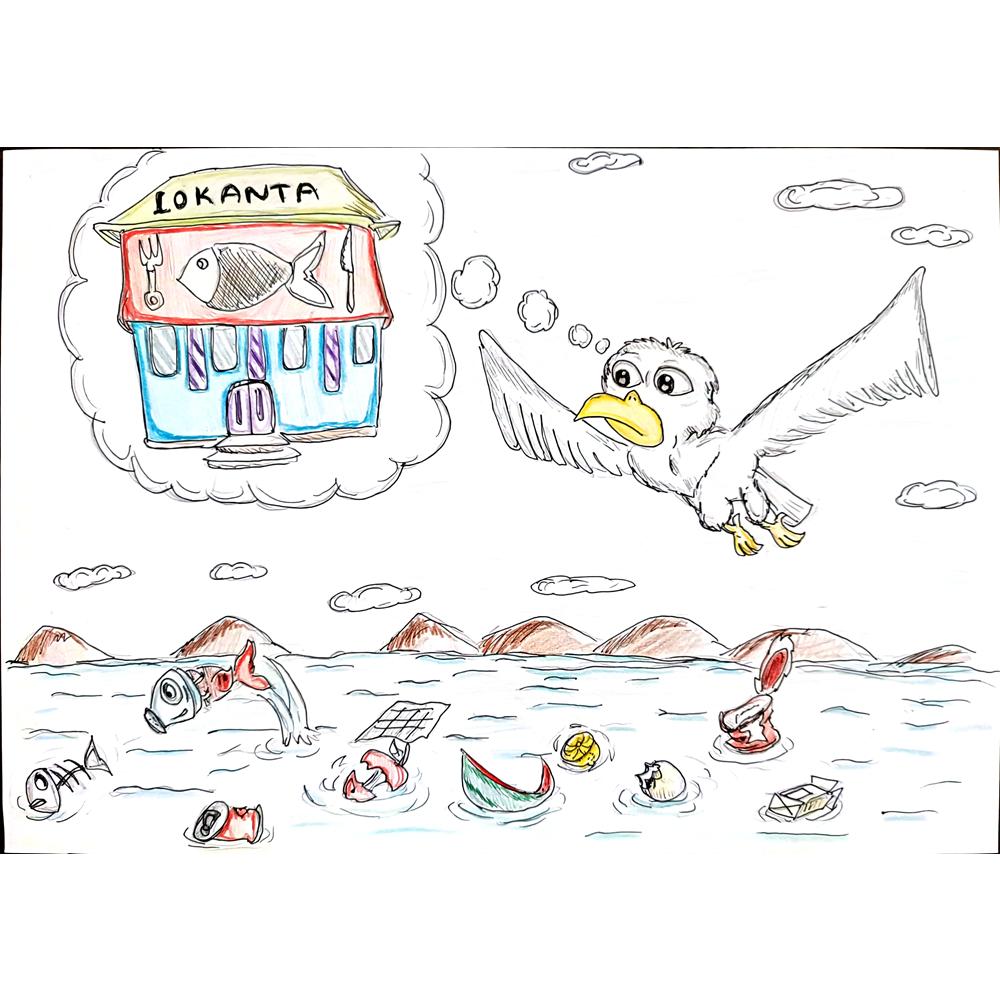 Arat Baran Keskin 29x21cm Orijinal Karikatür BOD00569