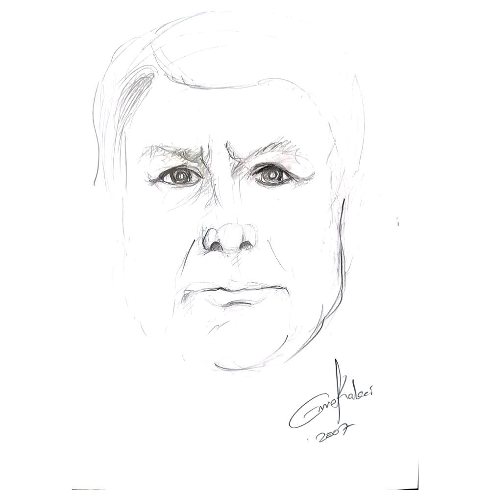 Emre Kaleci 29x21cm Orijinal Karikatür BOD00570