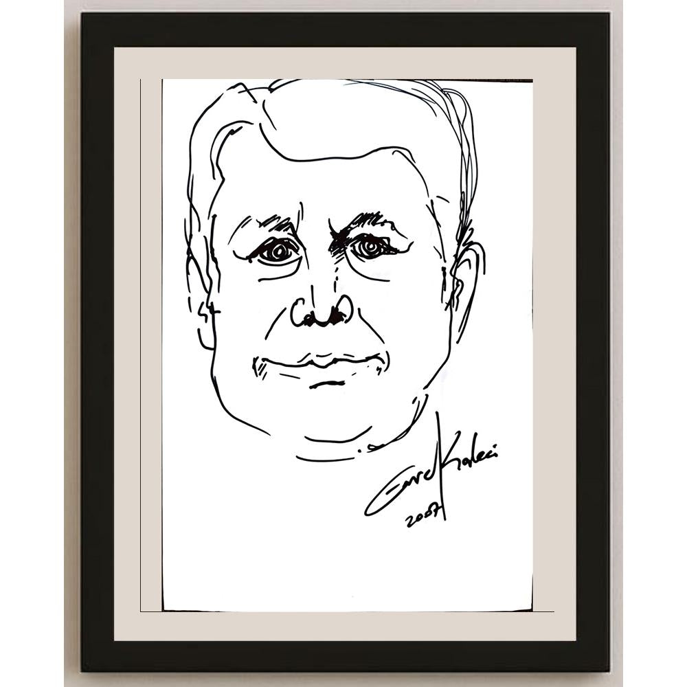 Emre Kaleci 29x21cm Orijinal Karikatür BOD00571