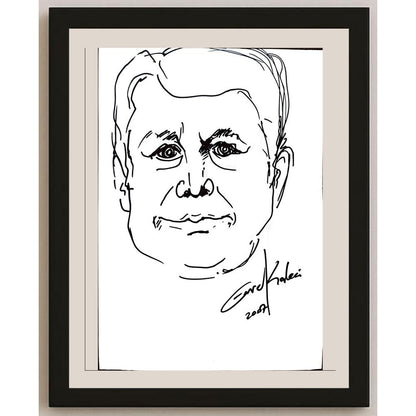 Emre Kaleci 29x21cm Orijinal Karikatür BOD00571