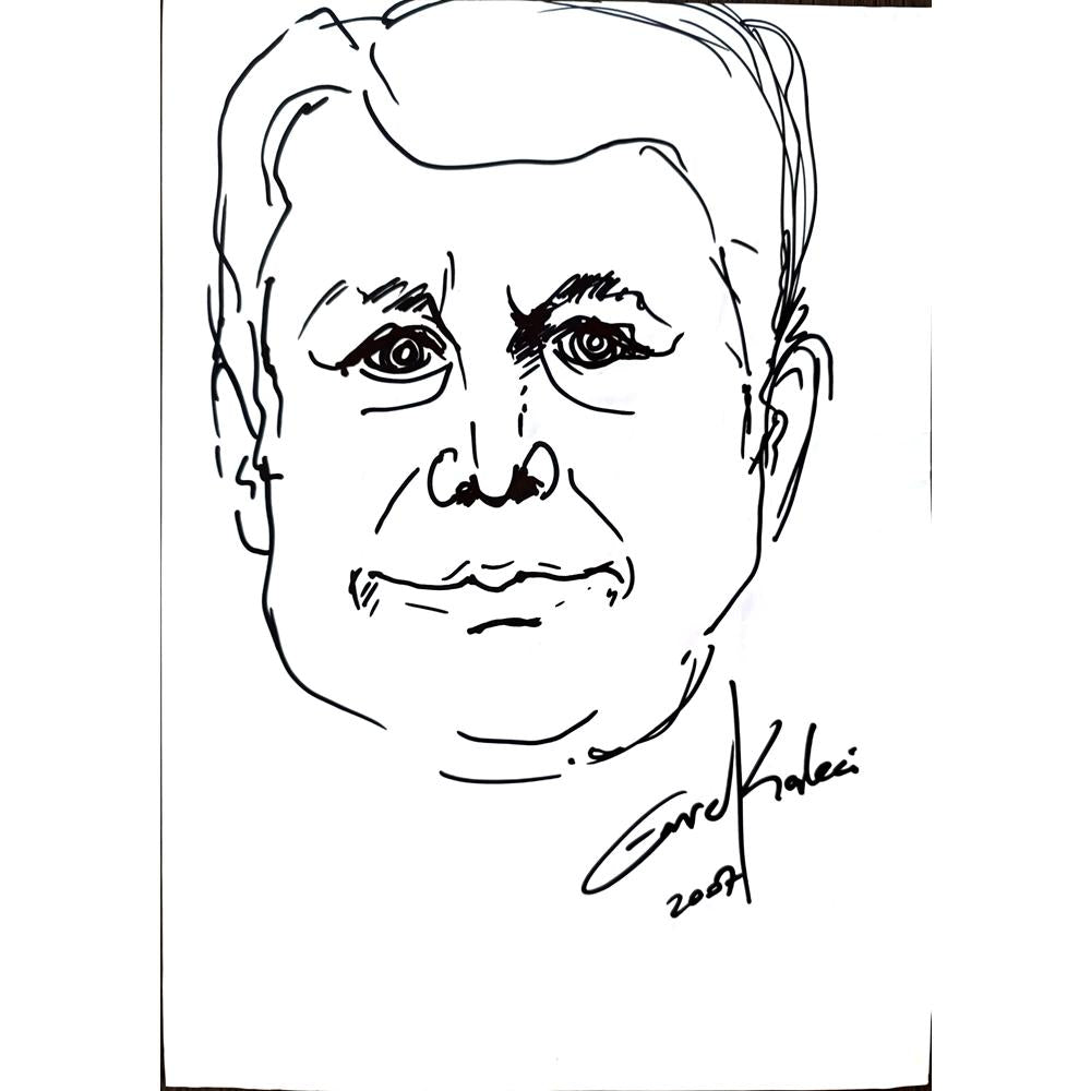 Emre Kaleci 29x21cm Orijinal Karikatür BOD00571