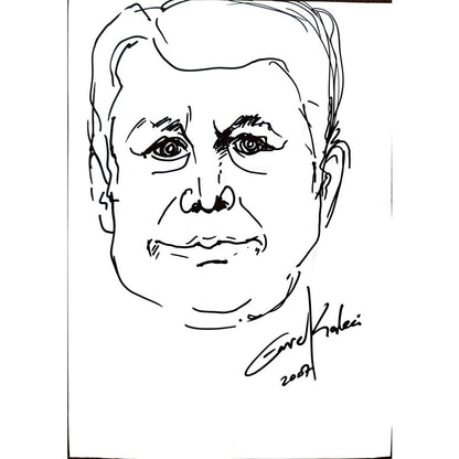 Emre Kaleci 29x21cm Orijinal Karikatür BOD00571