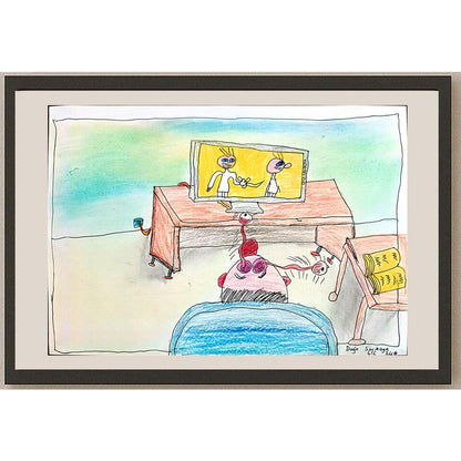 Doğa Sarıkaya 29x21cm Orijinal Karikatür BOD00572