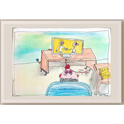 Doğa Sarıkaya 29x21cm Orijinal Karikatür BOD00572