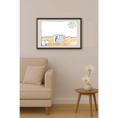 Oktay Ege Duran 35x25cm Orijinal Karikatür BOD00574