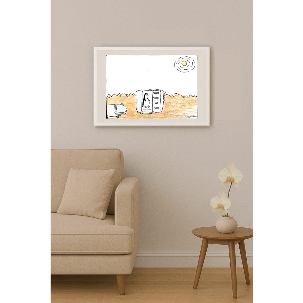 Oktay Ege Duran 35x25cm Orijinal Karikatür BOD00574